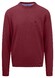 Fynch-Hatton Uni Color O-Neck Superfine Cotton Pullover Ruby Red