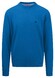 Fynch-Hatton Uni Color O-Neck Superfine Cotton Pullover Vibrant Blue