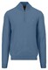 Fynch-Hatton Uni Color Troyer Zip Lambswool Pullover Cloud Blue