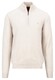 Fynch-Hatton Uni Color Troyer Zip Lambswool Pullover Winter White