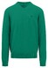 Fynch-Hatton Uni Color V-Neck Superfine Cotton Pullover Grass Green