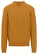 Fynch-Hatton Uni Color V-Neck Superfine Cotton Pullover New Dijon