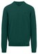 Fynch-Hatton Uni Color V-Neck Superfine Cotton Trui Dark Emerald