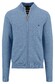 Fynch-Hatton Zip Allover Texture Knit Cardigan Cloud Blue