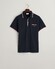 Gant 2-Color Tipping Short Sleeve Piqué Poloshirt Evening Blue