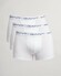 Gant 3Pack Solid Color Trunks Underwear White
