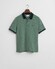 Gant 4-Color Oxford Piqué Short Sleeve Polo Diep Groen