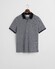 Gant 4-Color Oxford Piqué Short Sleeve Polo Dusty Navy