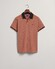 Gant 4-Color Oxford Piqué Short Sleeve Polo Pumpkin Orange