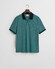 Gant 4-Color Oxford Piqué Short Sleeve Polo Tropic Blue