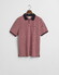 Gant 4-Color Oxford Piqué Short Sleeve Polo Watermeloen Rood