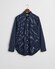 Gant Allover Micro Pattern Overhemd Avond Blauw