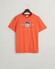 Gant Archive Graphic Chest Shield Print Crew Neck T-Shirt Burnt Orange