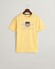 Gant Archive Graphic Chest Shield Print Crew Neck T-Shirt Dusty Yellow