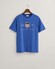 Gant Archive Graphic Chest Shield Print Crew Neck T-Shirt Rich Blue