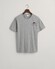 Gant Archive Shield Embroidery T-Shirt Grijs Melange