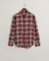 Gant Button Down Flannel Check Shirt Plumped Red