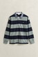 Gant Chambray Stripe Heavy Rugger Twill Collar Trui Ceramic Grey
