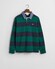 Gant Chambray Stripe Heavy Rugger Twill Collar Trui Deep Forest Green