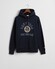 Gant Champs Graphic Sweat Hoodie Pullover Evening Blue