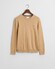 Gant Classic Cotton Crew Neck Pullover Khaki Melange