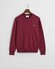 Gant Classic Cotton Crew Neck Pullover Wine Red