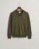 Gant Classic Cotton V-Neck Pullover Juniper Green