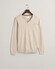 Gant Classic Cotton V-Neck Pullover Light Beige Melange