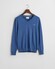 Gant Classic Cotton V-Neck Pullover Vintage Blue