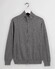 Gant Classic Cotton Zip Cardigan Vest Dark Grey Melange
