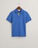 Gant Contrast Piqué Short Sleeve Subtle Stretch Polo Rich Blue