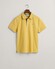 Gant Contrast Piqué Short Sleeve Subtle Stretch Poloshirt Parchment Yellow