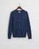 Gant Cotton Cable Crew Neck Pullover Dark Jeansblue Melange