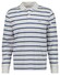 Gant Cotton Jersey Striped Long Sleeve Polo Eggshell