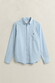 Gant Cotton Linnen Button-Down Overhemd Sky Blue