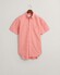 Gant Cotton Linnen Short Sleeve Button Down Overhemd Sunset Pink