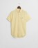 Gant Cotton Linnen Stripe Short Sleeve Overhemd Banana Yellow