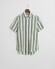 Gant Cotton Linnen Yarn Dyed Stripes Overhemd Woody Green
