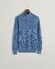 Gant Cotton Piqué Half-Zip Pullover Denim Blue