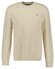 Gant Crew Neck Textured Cotton Pullover Cream