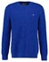 Gant Crew Neck Textured Cotton Pullover Lapis Blue