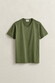 Gant Fine Shield Embroidery Uni V-Neck T-Shirt Dry Herb Green