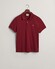 Gant Fine Shield Short Sleeve Piqué Uni Polo Plumped Red