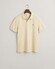 Gant Fine Shield Short Sleeve Piqué Uni Polo Silky Beige