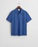 Gant Fine Shield Short Sleeve Piqué Uni Polo Vintage Blue