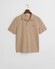 Gant Fine Shield Short Sleeve Piqué Uni Polo Zand