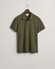 Gant Fine Shield Short Sleeve Piqué Uni Poloshirt Juniper Green