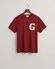 Gant G Badge Graphic Patern Round Neck T-Shirt Plumped Red