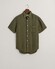 Gant Garment Dyed Linen Short Sleeve Shirt Juniper Green