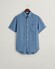 Gant Garment Dyed Linen Short Sleeve Shirt Salty Sea